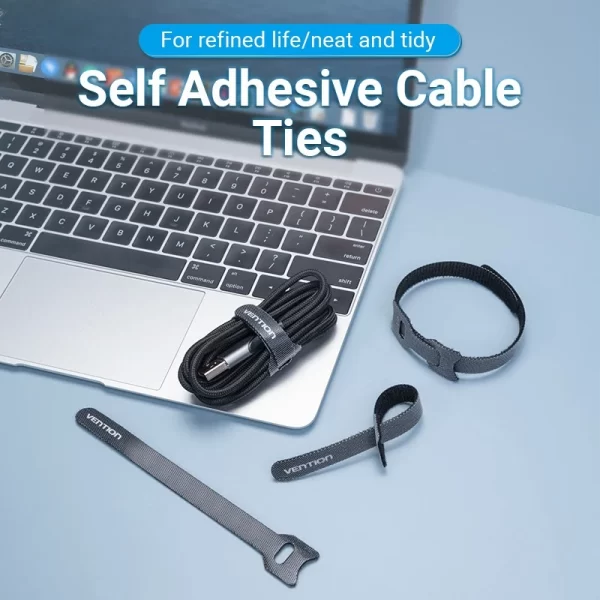 Vention Organizer Winder Cable for earphoe aux usb office Tidy Management Clips Cable Holder - Image 2
